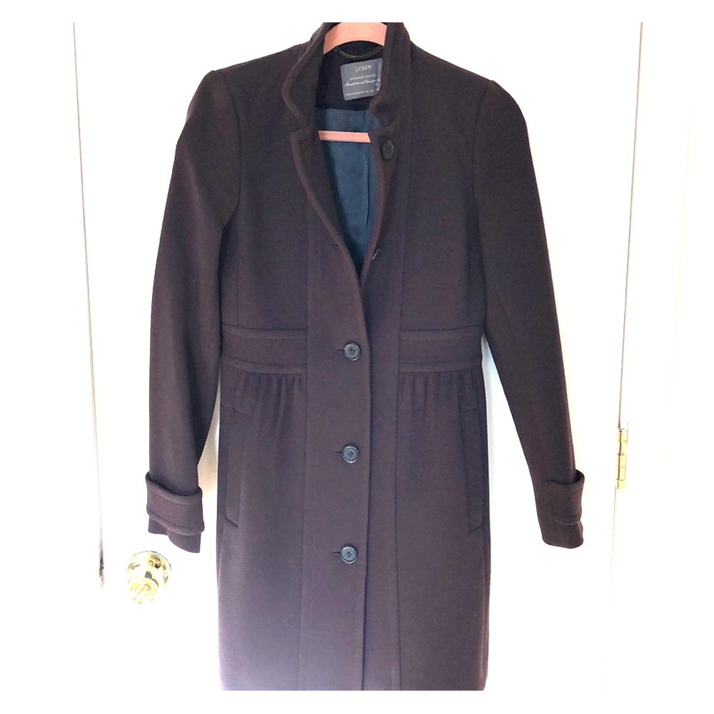 J.Crew Italian double cloth day coat w Thinsulate